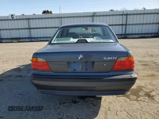 2000 BMW 7 Series 740iA with VIN WBAGG8341YDN80237, listed as a Copart auction lot 52212515 with 0 mi miles and Salvage Title. Bid and sale history available at carsss.com. Image 6.