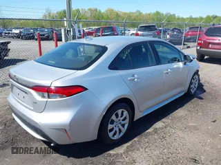 2020 Toyota Corolla LE with VIN JTDEPRAE9LJ078792, listed as a IAAI auction lot 42007551 with 65,154 mi miles. Bid and sale history available at carsss.com. Image 4.