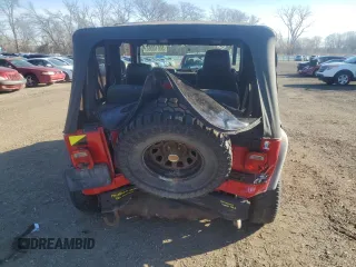 2006 Jeep Wrangler SE with VIN 1J4FA29156P757467, listed as a Copart auction lot 50610065 with 134,848 mi miles and Salvage Title. Bid and sale history available at carsss.com. Image 6.