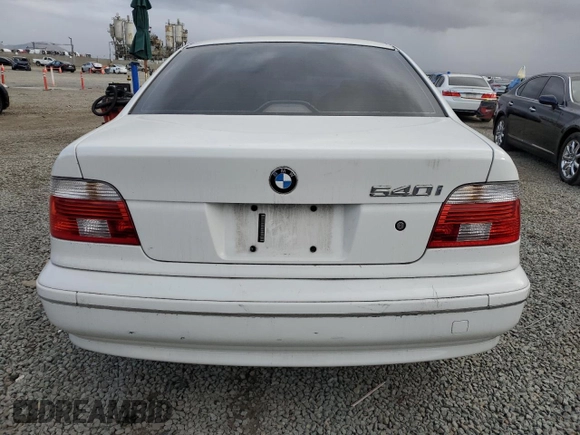 2002 BMW 5 Series 540iA with VIN WBADN63462GM74756, listed as a Copart auction lot 51186955 with 138,347 mi miles and Salvage Title. Bid and sale history available at carsss.com. Image 6.
