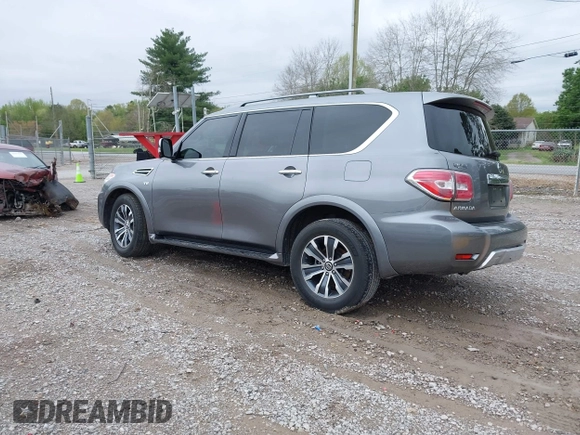 2018 Nissan Armada Platinum with VIN JN8AY2ND2J9055135, listed as a IAAI auction lot 41969418 with 84,851 mi miles. Bid and sale history available at carsss.com. Image 3.