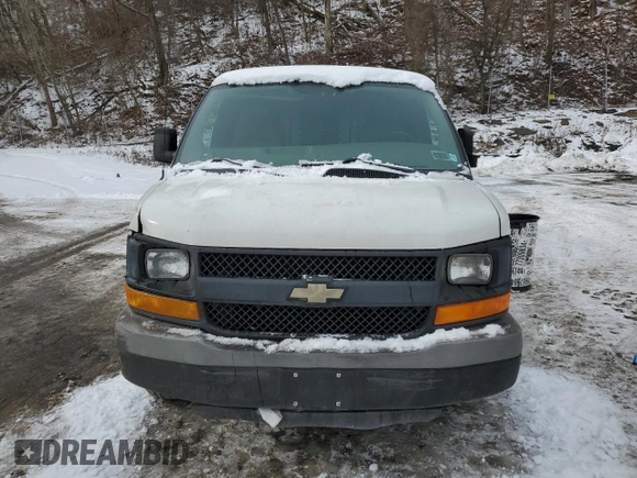 2010 Chevrolet Express Cargo Van with VIN 1GCUGADX8A1184609, listed as a Copart auction lot 44446155 with 89,759 mi miles and Salvage Title. Bid and sale history available at carsss.com. Image 5.