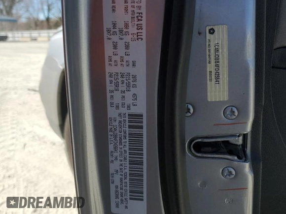 2015 Jeep Compass Sport with VIN 1C4NJDBB4FD426641, listed as a Copart auction lot 47440235 with 124,386 mi miles and Salvage Title. Bid and sale history available at carsss.com. Image 12.