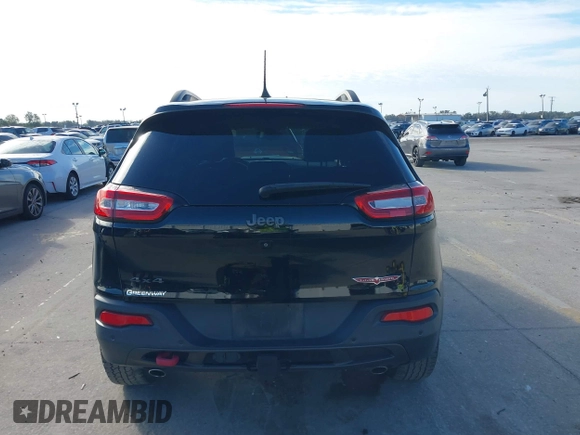 2018 Jeep Cherokee Trailhawk with VIN 1C4PJMBX3JD546332, listed as a IAAI auction lot 41269245 with 88,466 mi miles. Bid and sale history available at carsss.com. Image 16.