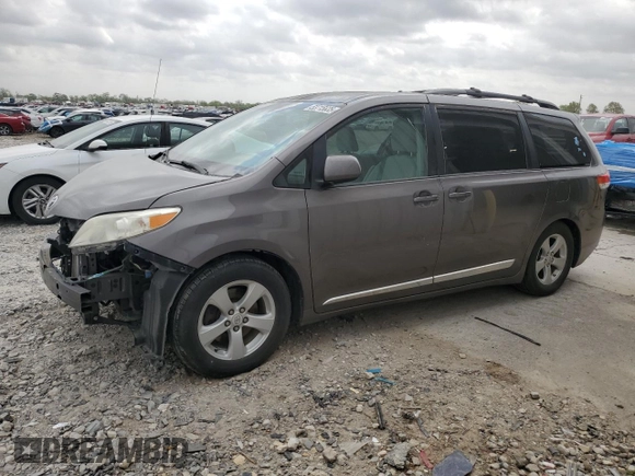 2011 Toyota Sienna LE AAS with VIN 5TDKK3DCXBS151601, listed as a Copart auction lot 53715635 with 264,672 mi miles and Salvage title. Bid and sale history available at DreamBid. Image 1.