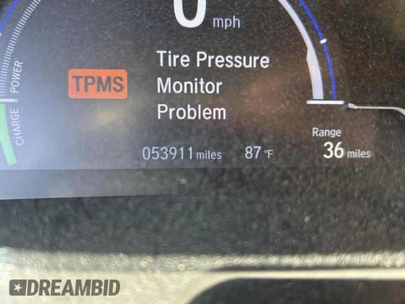 2019 Honda Clarity Plug-In Hybrid with VIN JHMZC5F14KC002619, listed as a Copart auction lot 55531325 with 53,911 mi miles and Salvage Title. Bid and sale history available at carsss.com. Image 8.
