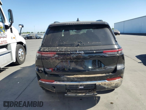 2023 Jeep Grand Cherokee Limited with VIN 1C4RJHBG8PC580605, listed as a Copart auction lot 61129795 with 27,404 mi miles and Salvage title. Bid and sale history available at DreamBid. Image 6.