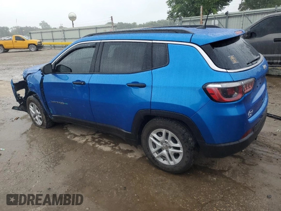 2020 Jeep Compass Sport z VIN 3C4NJCAB9LT246900, wystawiony jako Copart lot #60553325 z przebiegiem 89 386 mil mil oraz Szkoda całkowita • Salvage title. Historia ofert i sprzedaży dostępna na DreamBid. Obrazek 2.