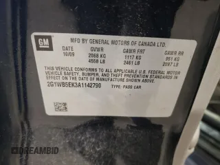 2010 Chevrolet Impala LT with VIN 2G1WB5EK3A1142790, listed as a Copart auction lot 53815065 with 115,762 mi miles and Salvage Title. Bid and sale history available at DreamBid. Image 12.