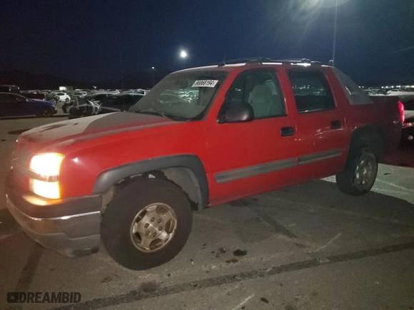 2005 Chevrolet Avalanche Z71 with VIN 3GNEK12Z75G119675, listed as a Copart auction lot 86868194 with 188,209 mi miles and Salvage Title. Bid and sale history available at carsss.com. Image 1.