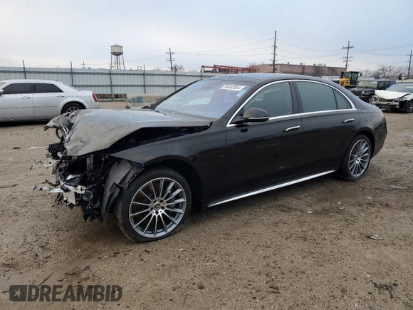 2024 Mercedes-Benz S 580e z VIN W1K6G6KB8RA276723, wystawiony jako Copart lot #86492054 z przebiegiem 5319 mil mil oraz Szkody całkowita. Historia ofert i sprzedaży dostępna na DreamBid. Obrazek 1.