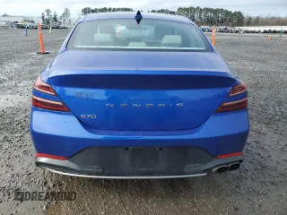 2022 Genesis G70 2.0T with VIN KMTG34TA9NU095855, listed as a Copart auction lot 86511574 with 65,619 mi miles and Salvage Title. Bid and sale history available at DreamBid. Image 6.