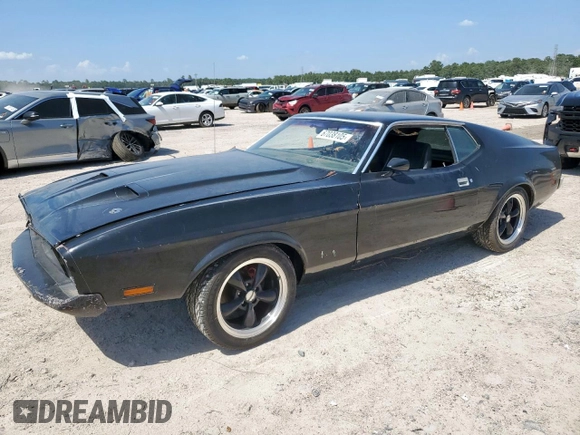 1973 Ford Mustang z VIN 3F05H181512, wystawiony jako Copart lot #67038105 z przebiegiem 49 689 mil mil oraz Czysty tytuł • Clean title. Historia ofert i sprzedaży dostępna na DreamBid. Obrazek 1.