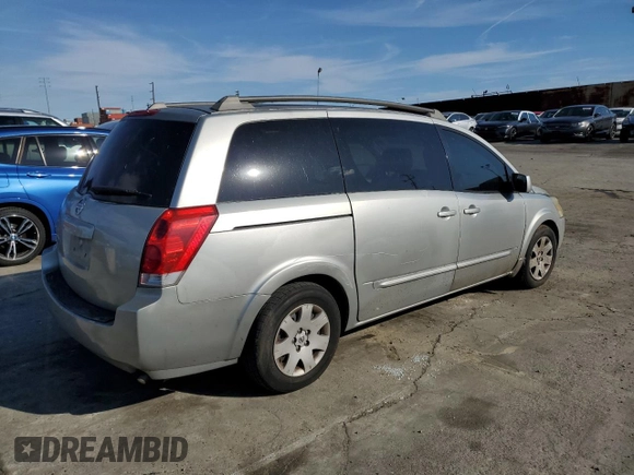 2006 Nissan Quest S Special Edition with VIN 5N1BV28U86N109116, listed as a Copart auction lot 87020784 with 0 mi miles and Salvage Title. Bid and sale history available at carsss.com. Image 3.