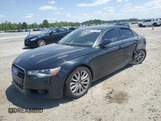 2014 Audi A6 Premium Plus with VIN WAUGFAFC0EN026769, listed as a Copart auction lot 61842645 with 96,234 mi miles and Salvage title. Bid and sale history available at DreamBid. Image 1.