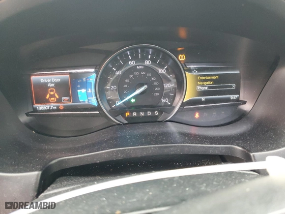 2019 Ford Explorer XLT with VIN 1FM5K7DH0KGB27796, listed as a Copart auction lot 49160255 with 108,207 mi miles and Salvage Title. Bid and sale history available at carsss.com. Image 9.
