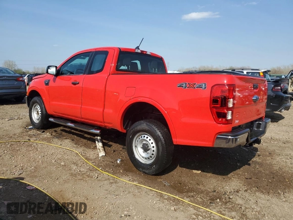 2021 Ford Ranger XL with VIN 1FTER1FH6MLD55273, listed as a Copart auction lot 54147975 with 44,139 mi miles and Salvage title. Bid and sale history available at DreamBid. Image 2.