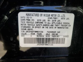 2011 Infiniti G25 Journey with VIN JN1DV6AP7BM831334, listed as a Copart auction lot 88936165 with 88,728 mi miles and Salvage Title. Bid and sale history available at DreamBid. Image 12.