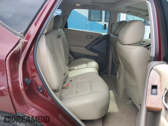 2012 Nissan Murano S with VIN JN8AZ1MU6CW108593, listed as a Copart auction lot 56797295 with 117,559 mi miles and Salvage title. Bid and sale history available at DreamBid. Image 10.