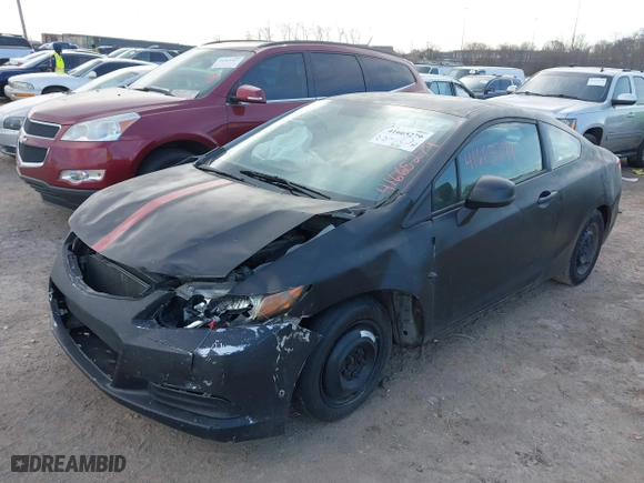 2012 Honda Civic Cpe LX with VIN 2HGFG3B59CH555305, listed as a IAAI auction lot 41665279 with 1 mi miles. Bid and sale history available at carsss.com. Image 17.