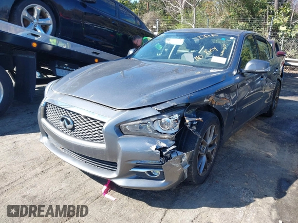 2017 Infiniti Q50 3.0t Premium with VIN JN1EV7AR1HM837831, listed as a IAAI auction lot 41818427 with 68,425 mi miles. Bid and sale history available at carsss.com. Image 19.