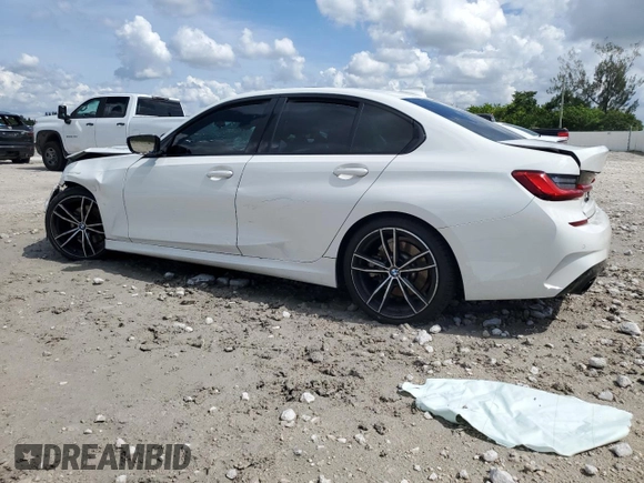 2021 BMW 3 Series 330i with VIN 3MW5R1J09M8B96562, listed as a Copart auction lot 61408805 with 50,024 mi miles and Non repairable. Bid and sale history available at DreamBid. Image 2.