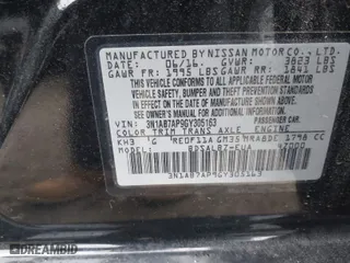 2016 Nissan Sentra S with VIN 3N1AB7AP9GY305163, listed as a IAAI auction lot 41897735 with 54,146 mi miles. Bid and sale history available at carsss.com. Image 9.