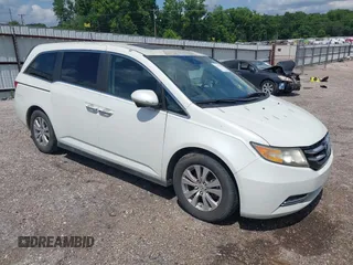 2014 Honda Odyssey EX-L z VIN 5FNRL5H61EB009397, wystawiony jako IAAI lot #42361280 z przebiegiem 259 093 mil mil oraz . Historia ofert i sprzedaży dostępna na DreamBid. Obrazek 1.