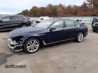 2016 BMW 7 Series 750i xDrive with VIN WBA7F2C5XGG419116, listed as a Copart auction lot 74141363 with 22,218 mi miles. Bid and sale history available at carsss.com. Image 1.