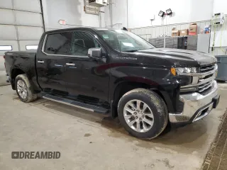 2020 Chevrolet Silverado 1500 LTZ with VIN 3GCUYGED7LG372739, listed as a Copart auction lot 50823385 with 57,607 mi miles and Salvage Title. Bid and sale history available at DreamBid. Image 4.