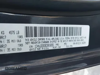 2014 Jeep Compass Latitude with VIN 1C4NJDEB3ED816351, listed as a IAAI auction lot 41882146 with 129,074 mi miles. Bid and sale history available at carsss.com. Image 9.