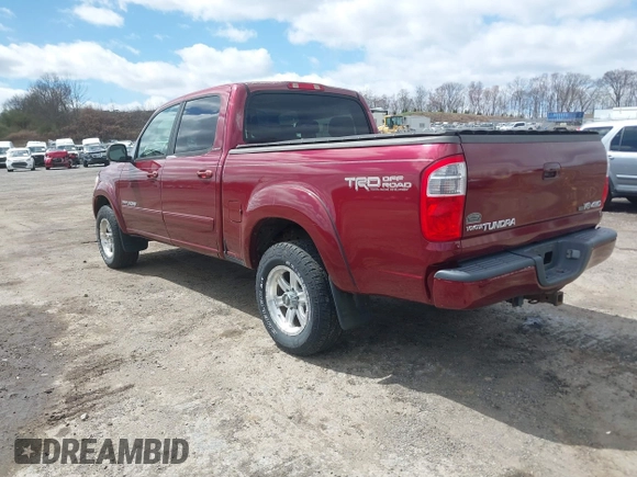 2005 Toyota Tundra Limited with VIN 5TBDT48115S484271, listed as a IAAI auction lot 41997262 with 177,280 mi miles and . Bid and sale history available at DreamBid. Image 3.