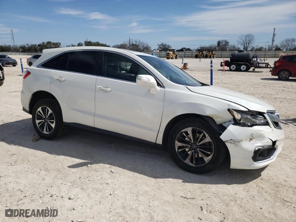 2018 Acura RDX w/Advance Pkg with VIN 5J8TB4H72JL005718, listed as a Copart auction lot 46734465 with 0 mi miles and Salvage Title. Bid and sale history available at carsss.com. Image 4.