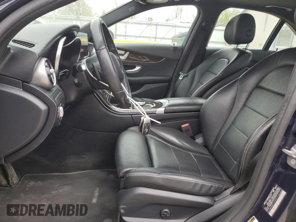 2020 Mercedes-Benz C 300 with VIN WDDWF8DB1LR539915, listed as a Copart auction lot 51808385 with 81,632 mi miles and Salvage title. Bid and sale history available at DreamBid. Image 7.
