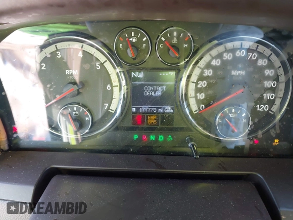 2009 Dodge 1500 SLT with VIN 1D3HV13T09J505020, listed as a IAAI auction lot 41328108 with 177,778 mi miles and . Bid and sale history available at DreamBid. Image 7.