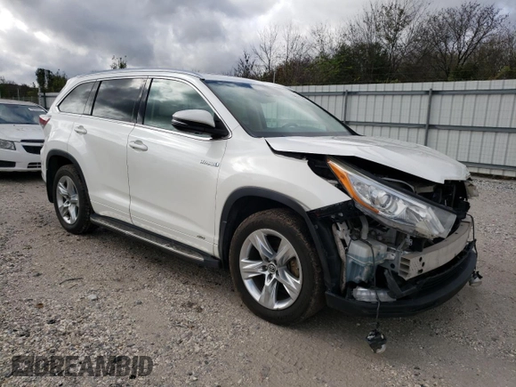 2016 Toyota Highlander Hybrid Limited with VIN 5TDDCRFH1GS015365, listed as a Copart auction lot 79511534 with 183,024 mi miles and Salvage Title. Bid and sale history available at carsss.com. Image 4.