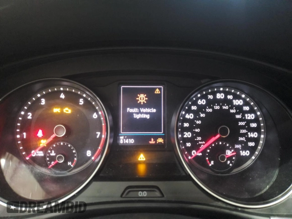 2020 Volkswagen Atlas S with VIN 1V2AP2CA9LC502085, listed as a Copart auction lot 57098325 with 81,410 mi miles and Non repairable. Bid and sale history available at DreamBid. Image 9.