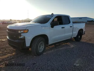 2020 Chevrolet Silverado 1500 Work Truck with VIN 1GCRWAEH5LZ343736, listed as a Copart auction lot 43262435 with 83,090 mi miles and Salvage Title. Bid and sale history available at DreamBid. Image 1.