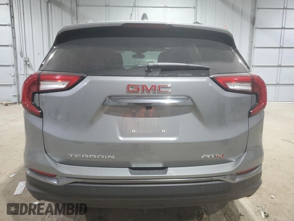 2024 GMC Terrain AT4 with VIN 3GKALYEG9RL267822, listed as a Copart auction lot 87405664 with 5,554 mi miles and Salvage Title. Bid and sale history available at DreamBid. Image 6.