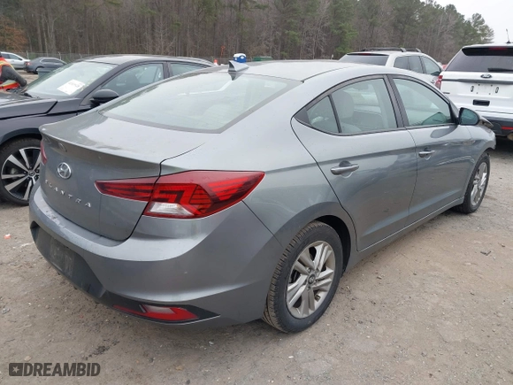 2019 Hyundai Elantra SEL with VIN KMHD84LF0KU766660, listed as a IAAI auction lot 41516050 with 75,288 mi miles. Bid and sale history available at carsss.com. Image 4.