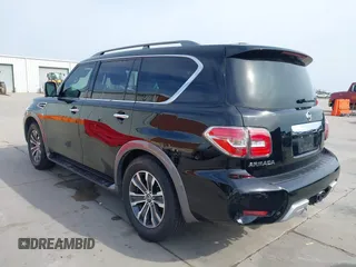 2018 Nissan Armada Platinum with VIN JN8AY2ND3J9050428, listed as a IAAI auction lot 41569768 with 128,904 mi miles. Bid and sale history available at carsss.com. Image 3.