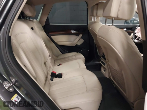 2022 Audi Q5 S line Premium with VIN WA1GAAFY8N2081365, listed as a IAAI auction lot 41630360 with 21,134 mi miles and . Bid and sale history available at DreamBid. Image 8.