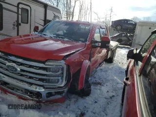 2024 Ford Super Duty F-450 DRW XL with VIN 1FD0W4HT3RED01748, listed as a Copart auction lot 86700354 with 28,812 mi miles and Salvage Title. Bid and sale history available at carsss.com. Image 2.