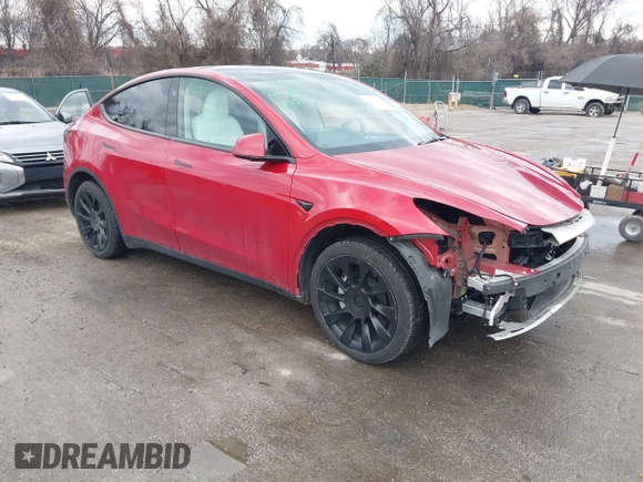 2023 Tesla Model Y Long Range with VIN 7SAYGDEE1PA169031, listed as a IAAI auction lot 41660766 with 35,253 mi miles and . Bid and sale history available at DreamBid. Image 1.