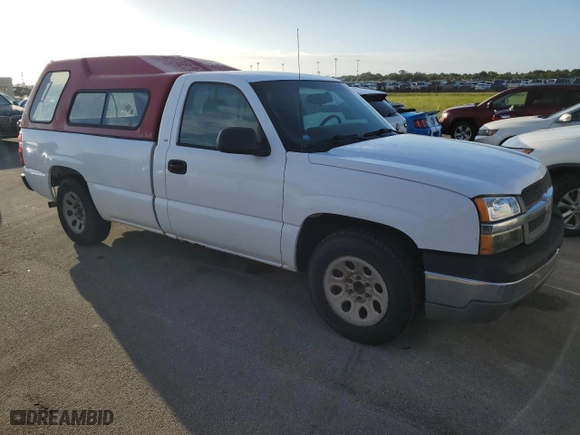 2005 Chevrolet Silverado 1500 Work Truck with VIN 1GCEC14V75Z299188, listed as a Copart auction lot 74082374 with 0 mi miles and Salvage Title. Bid and sale history available at carsss.com. Image 4.
