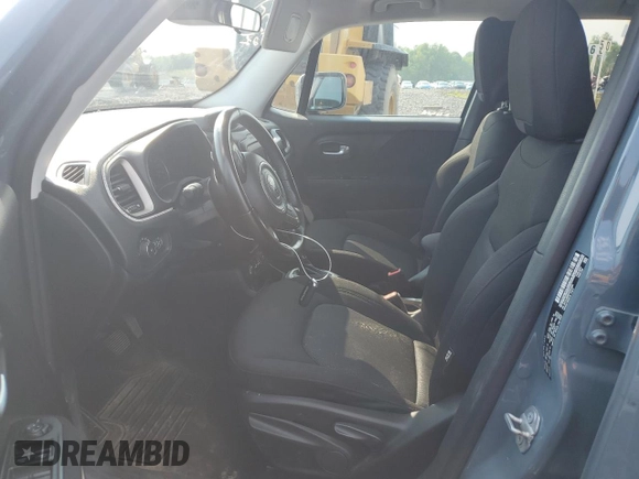 2017 Jeep Renegade Latitude with VIN ZACCJBBB9HPF91665, listed as a Copart auction lot 58564845 with 159,524 mi miles and Salvage title. Bid and sale history available at DreamBid. Image 7.