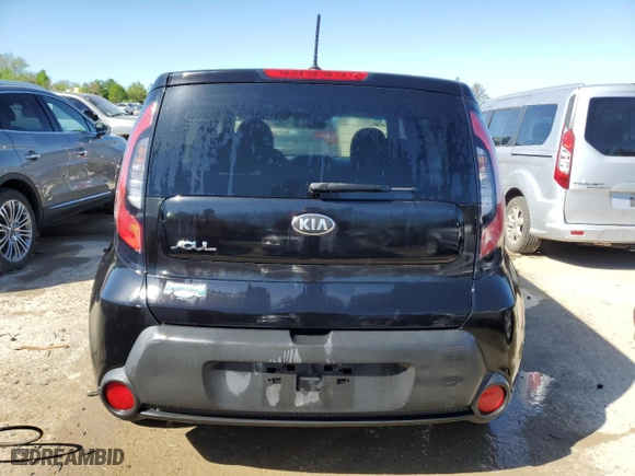 2015 Kia Soul with VIN KNDJN2A20F7183319, listed as a Copart auction lot 50243644 with 97,792 mi miles and Salvage Title. Bid and sale history available at carsss.com. Image 6.