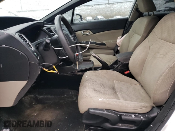 2015 Honda Civic Sedan LX with VIN 19XFB2F56FE263340, listed as a Copart auction lot 50523355 with 134,973 mi miles and Salvage Title. Bid and sale history available at carsss.com. Image 7.