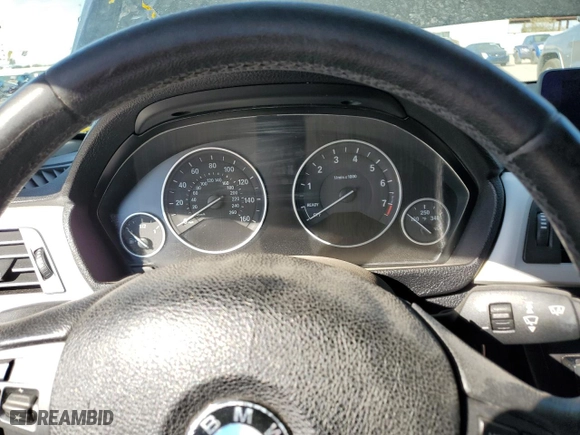 2013 BMW 3 Series 328i with VIN WBA3C1G59DNR45630, listed as a Copart auction lot 44560575 with 0 mi miles and Salvage Title. Bid and sale history available at carsss.com. Image 9.