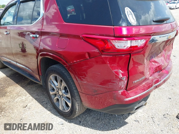 2018 Chevrolet Traverse Premier with VIN 1GNERKKW6JJ173579, listed as a IAAI auction lot 39725683 with 63,682 mi miles. Bid and sale history available at carsss.com. Image 20.